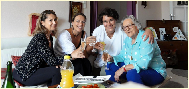 Anne-Marie Beckensteiner and her students